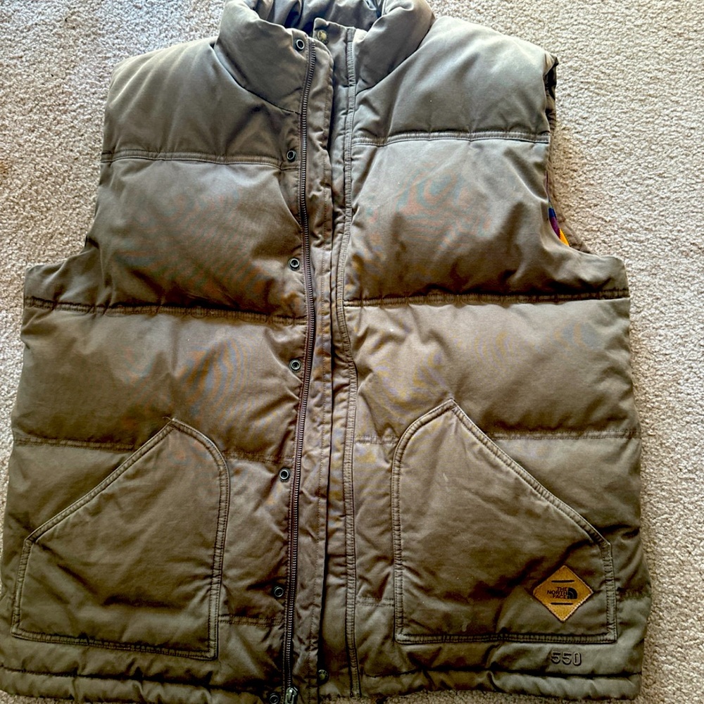 Vintage Canvas Puffer vest sz XL